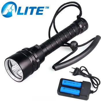 

TMWT Diving Flashlight Torch 5*T6 100M Underwater Waterproof Tactical led Flashlights Lantern lamp