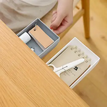 

Creative Table Under The Paste Storage Box Desk Under The Sticky Stationery Finishing Box Drawer Storage Box Memo Pen Holder Hot