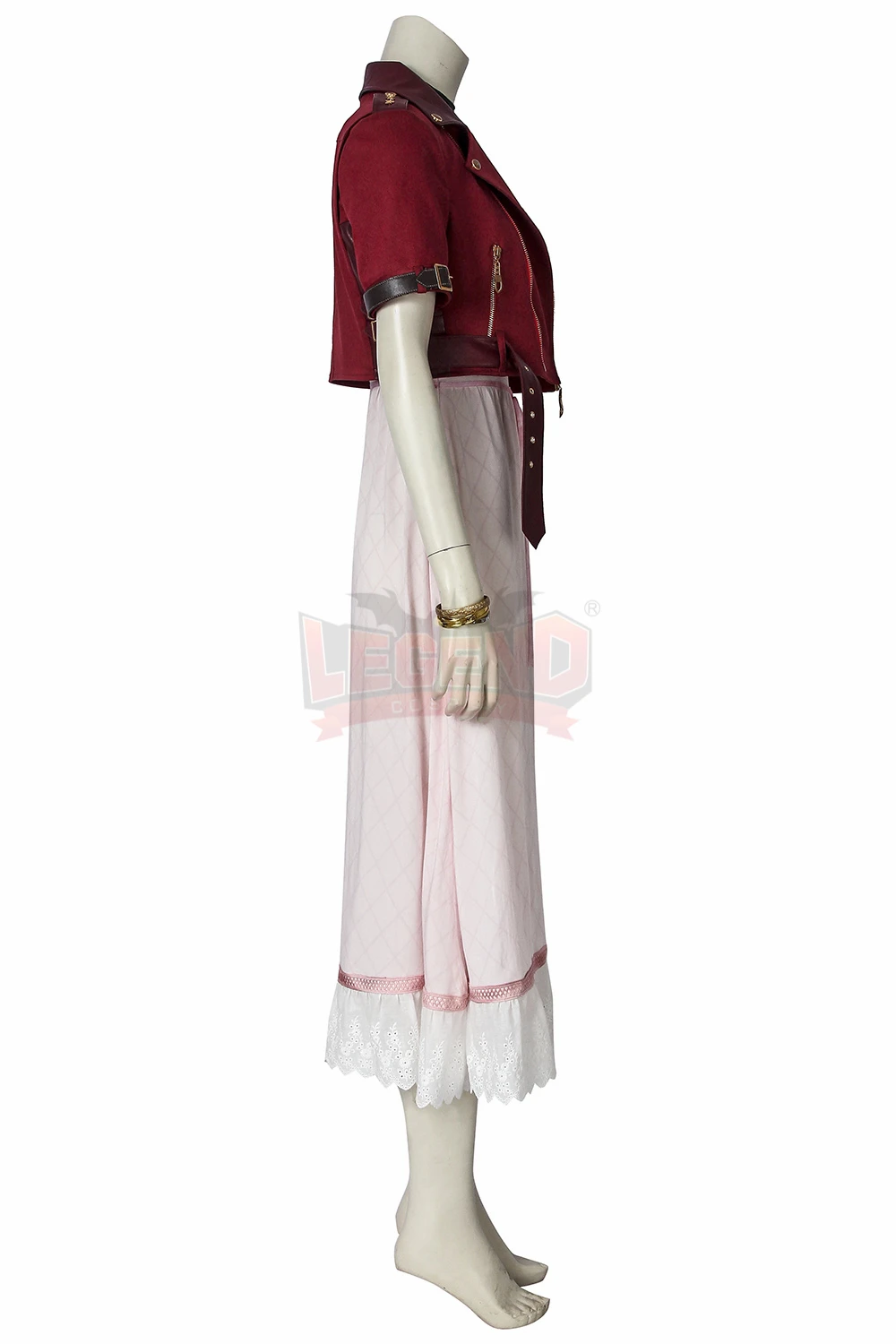 Игра Final Fantasy VII FF7 Aerith Gainsborough Косплей Костюм на заказ костюм на Хэллоуин