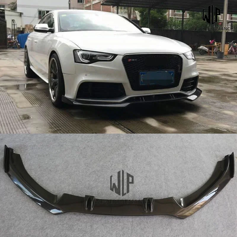A5 Rs5 Car Styling Kit Carrozzeria Splitter Paraurti Anteriore In Fibra Di Carbonio Di Alta Qualità Per Audi A5 Rs5 2D 4D 12-16