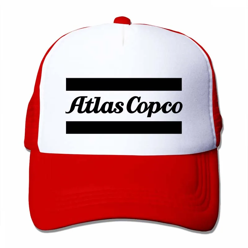 Atlas Copco, бейсбольная кепка с логотипом, для мужчин и женщин, Кепка-Дальнобойщик, модная Регулируемая Кепка - Цвет: 4-Red