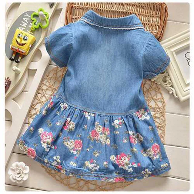 Sale vestido jeans infantil ano Free Shipping Black Friday