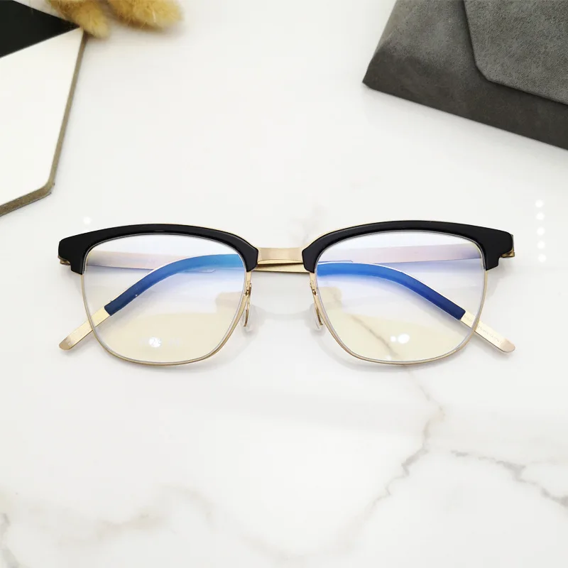 

Denmark Titanium Acetate Vintage Lightweight Square Prescription Glasses Frame Men Women Handmade Reading Eyeglasses 9824