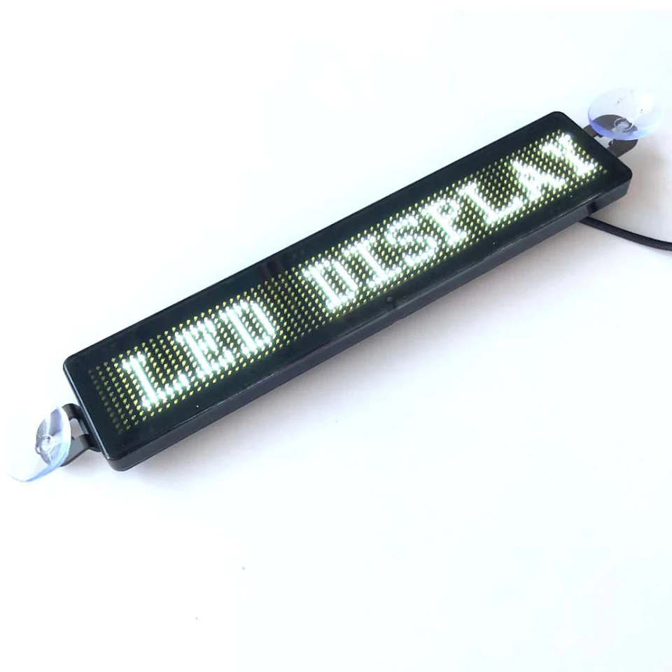 23cm 12v Led Car Sign Remote Control Programmable Moving Scrolling