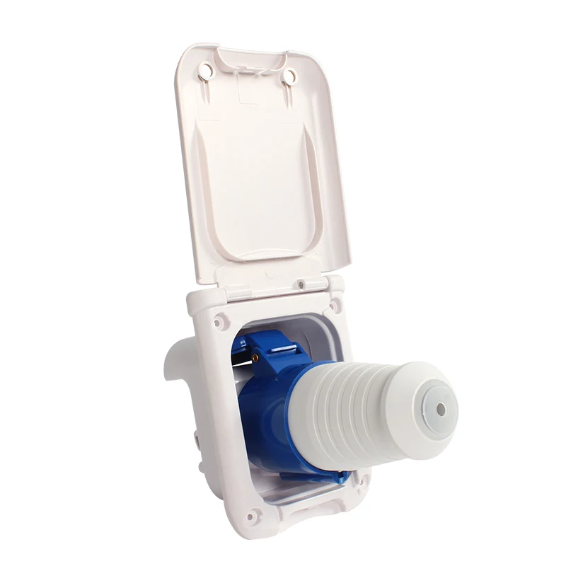 TYTXRV RV Modification Accessories Charging Socket Plug 32A Waterproof Charging Socket External Power
