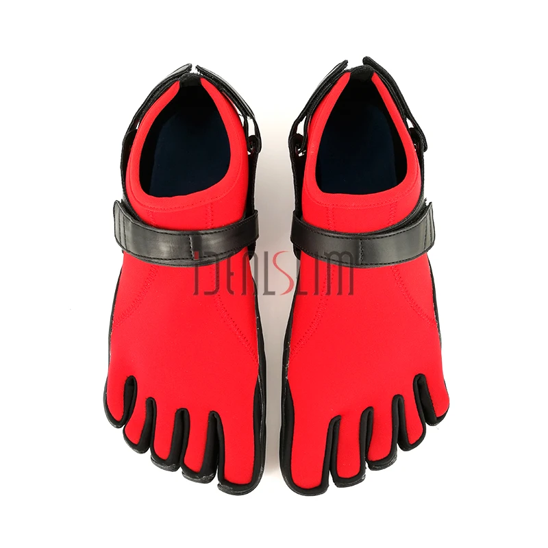 IDEALSLIM, мужские кроссовки для бега, 5 пальцев, обувь для прогулок, дышащая, легкая - Цвет: Red