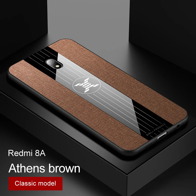 Brown No Ring Чехол для Xiaomi redmi 8A, Роскошная мягкая силиконовая рамка и магнитное кольцо-держатель, задняя крышка для Xiomi redmi 8, чехол для телефона s capa - Цвет: Brown No Ring