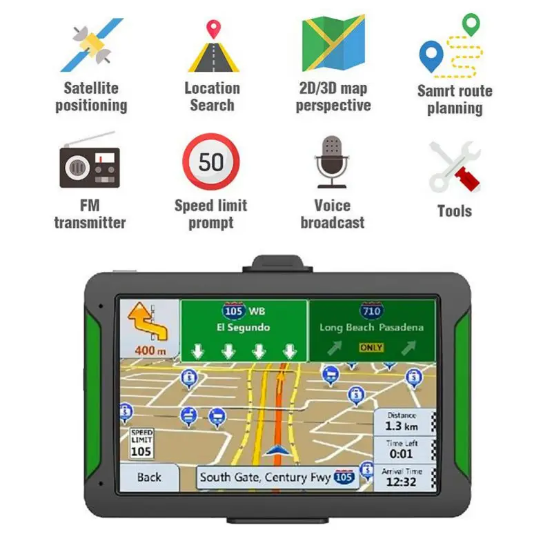 Автомобильный gps-навигатор для грузовика Free Lifetime maps 8GB 256MB Navigator Sat Nav