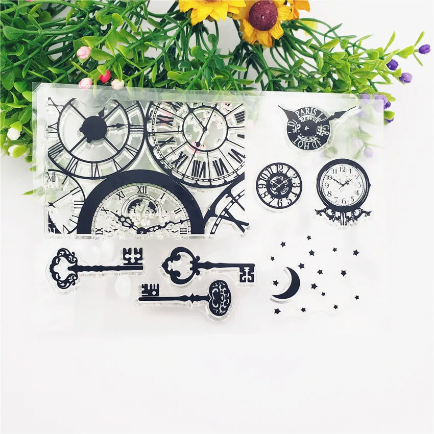 Горячая продажа ключ для часов Алфавит Прозрачный штамп/силиконовый валик