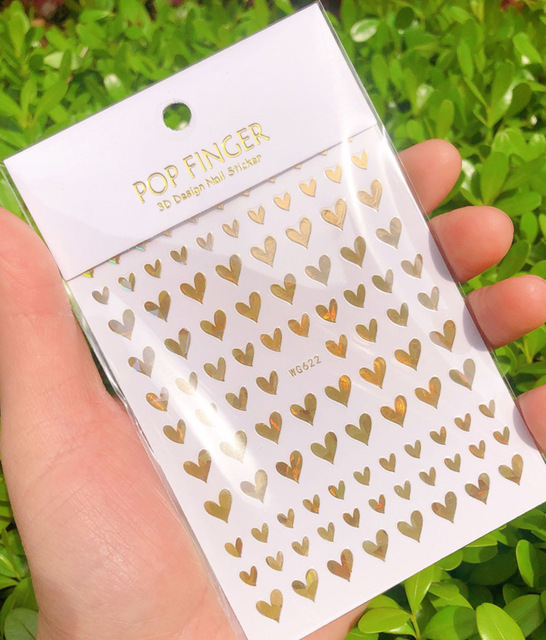 yeni eski İngilizce büyük boyutu 80mm * 103mm numaraları tırnak çıkartmaları Wrap 3D tırnak sanat malzemeleri 6 renkli mektup numarası tırnak Sticker C003(1)