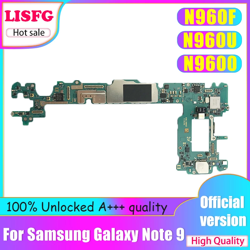 Оригинальная разблокированная материнская плата для Samsung Galaxy Note 9 N960F N960FD N960U N9600 128
