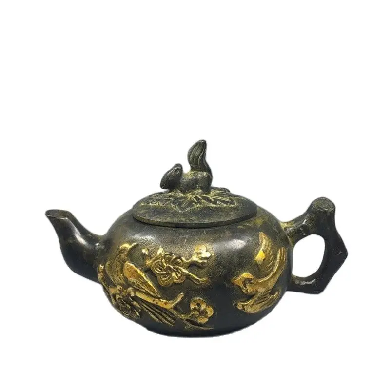 

Chinese Old Copper Collection Pure Copper Wine Pot