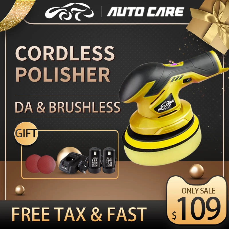 12v Da Cordless Car Polisher Brushless Dual Action Car Polishing
