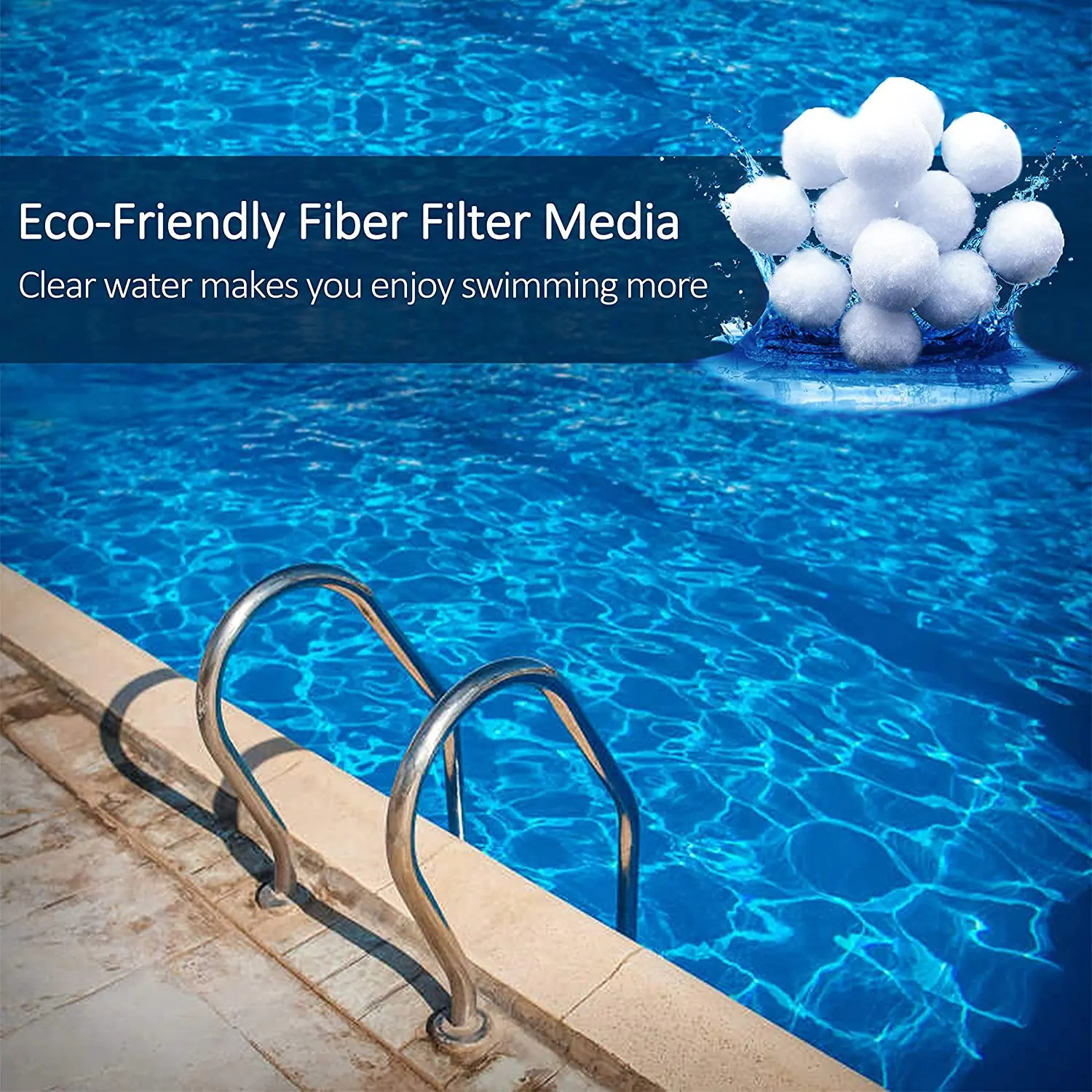 Ecológica, Mídia De Fibra Para Piscina, Limpeza De Areia