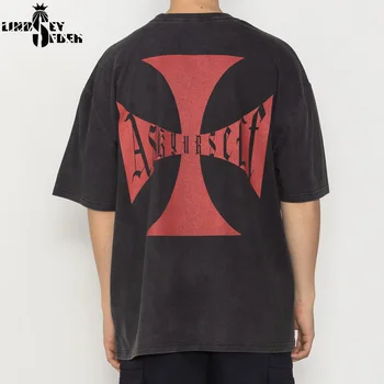 

Lindsey Seader 2020 Geometric Print T-Shirts Harajuku Hiphop Streetwear Tee Men Casual Short Sleeve Tshirts Summer Fashion Top