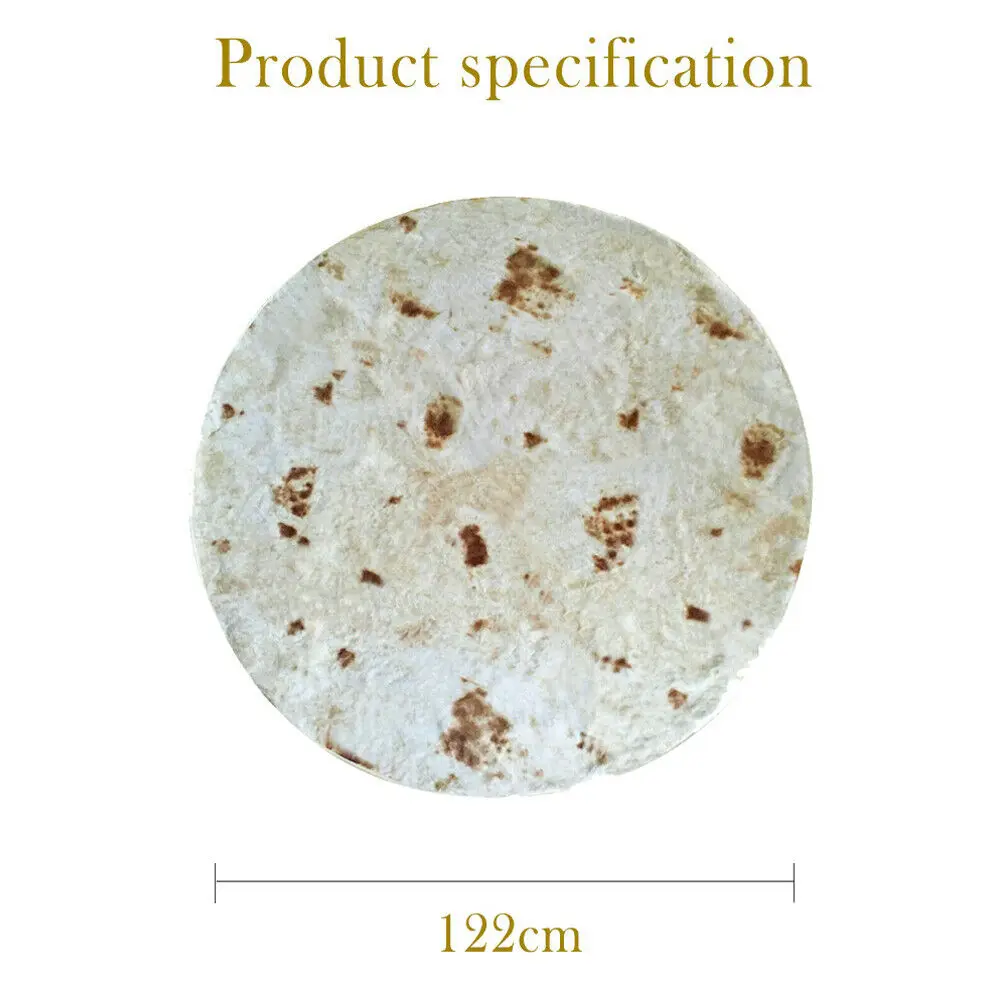 Тонкий 60 бросок | Горячее одеяло Tortilla буррито 60 одеяло кукурузная мука тортилья