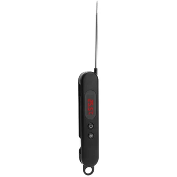 

Fold Digital Meat Thermometer Probe Wireless Instant Read Kitchen Cooking Food Stainless Steel Probe BBQ Thermometer 2Pc