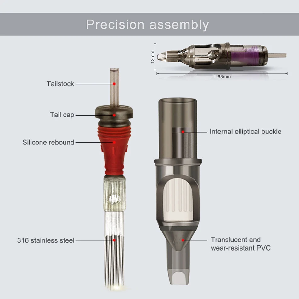 Tattoo Needles Disposable Semi-Permanent Makeup Eyebrow Needle Cartridge For Tattoo Machine Device Rotary Gun Body Art Supplies Tattoo Needles Disposable Semi-Permanent Makeup Eyebrow Needle Cartridge For Tattoo Machine Device Rotary Gun Body Art Supplies