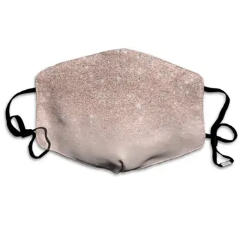 

Comfortable Two Layer Dust Mask, Soft Pink Glitter Pattern Face Mask Cover Mouth for Adults and Teens