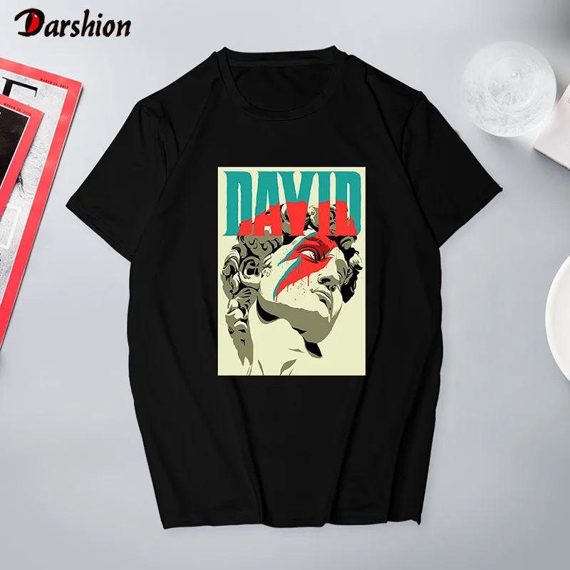 Harajuku забавная футболка микеланжело Давид ульцзан черная футболка женская футболка с принтом летняя Эстетическая женская одежда 90s