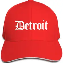 Детройт Старый Английский унисекс бейсбольная Кепка Классическая липучка Регулируемая остроконечная сэндвич водителя грузовика шляпа