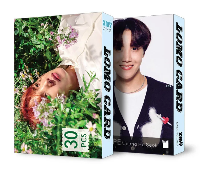 30 шт./компл. k-pop Bangtan для мальчиков альбом LOMO карты модный бумажный фото карта HD Фотокарта - Цвет: jeong hoseok