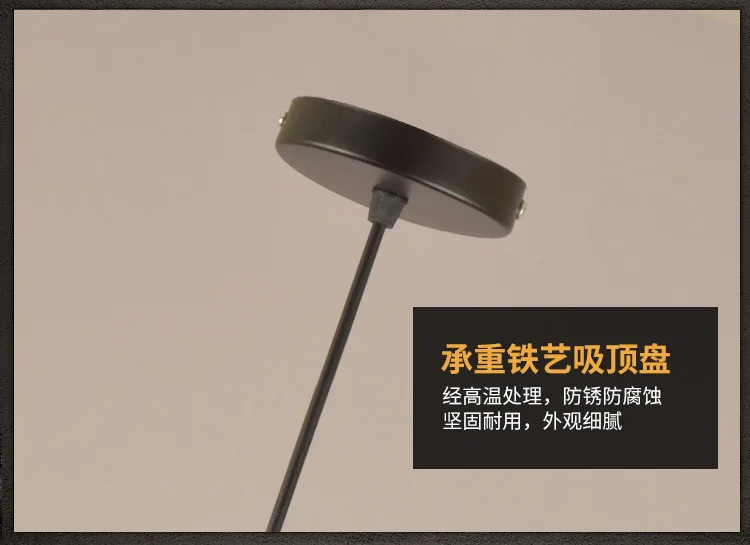 Алмазная железная Droplight американская деревенская Лофт промышленная ретро ресторан бар железная художественная пеньковая веревка потолочная лампа