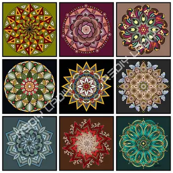 

Diamond Painting Geometrical Mandala Diamond Embroidery Mosaic Picture Rhinestone Pattern Handmade Cross Stitch Kits Home Decor