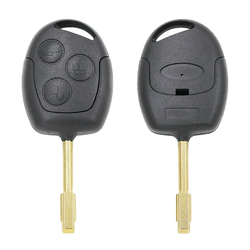 

CN018009 Aftermarket 3 Button Remote Smart Car Key Fob For Ford Mondeo Focus Transit KA Full Key 433MHZ 4D60 Glass Chip