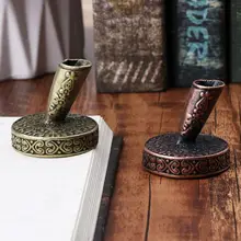 Винтажная металлическая круглая ручка-держатель для перьев, перьевые ручки, школьные офисные принадлежности, канцелярские принадлежности, студенческий подарок