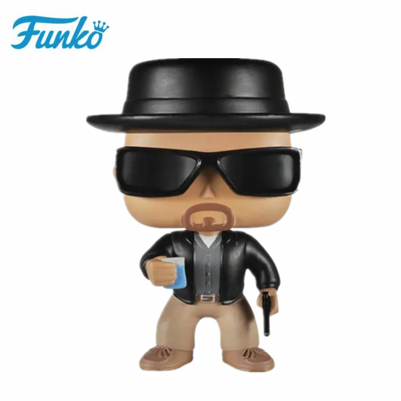 FUNKO Breaking Bad Гейзенберг Уолтер Уайт Сол Гудман Фигурки Коллекция виниловая модель игрушки для детей, подарок на Рождество и день рождения - Цвет: Heisenberg-Nobox