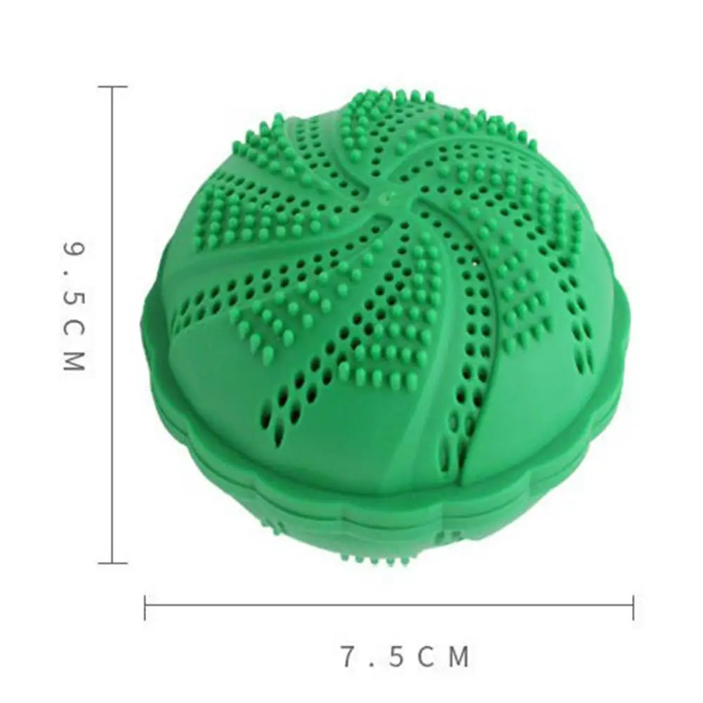 Anti-winding Laundry Ball Magic Decontamination Cleaning Ball Silicone Material Natural Ore Free Laundry Liquid Color Random
