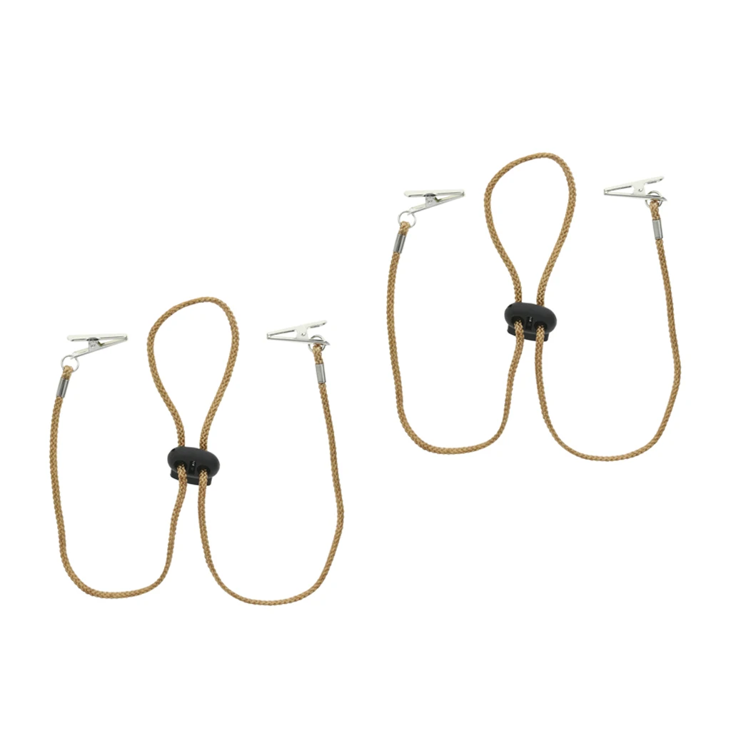 2 Pcs Adjustable Napkin Clip Napkin Chain Flexible Napkin Holder
