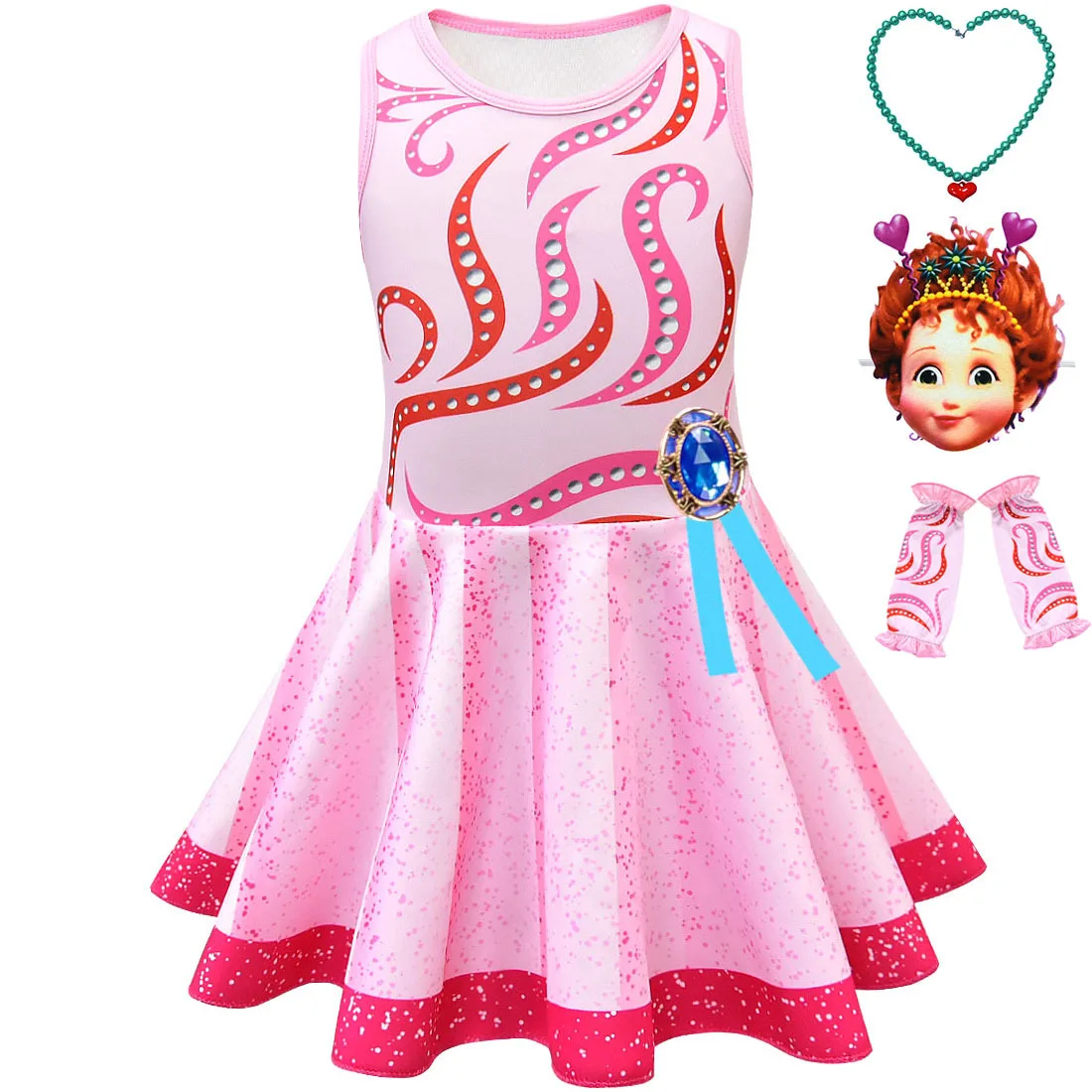 Fancy Nancy Cosplay Costume Dress Children Toddler Birthday Dresses Kids Party Halloween Cosplay Costume - Цвет: style1