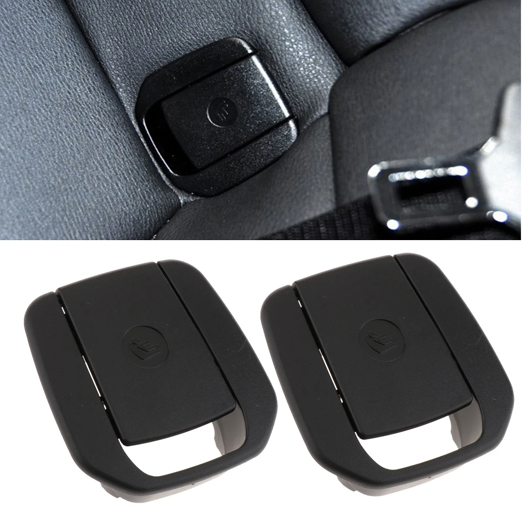 2x Car Rear Seat Hook Isofix Cover Child Restraint for BMW E90 E87 F20 Black