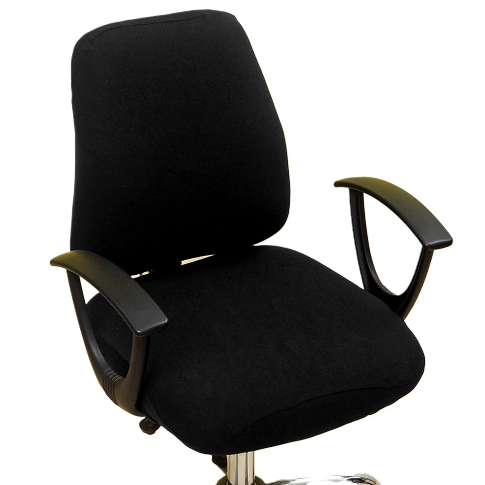 Printed Modern Spandex Computer Chair Cover 100%Cotton Elastic Fabric Office Split Chair Cover Easy Washable Removeable