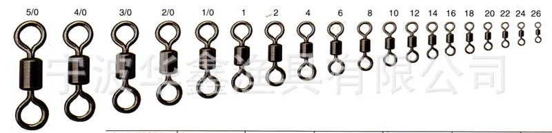 

Wholesale Sale Fishing Gear Gadgets, American Swivel, Stainless Steel Bearing Swivel HX-1201