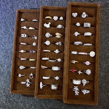 

36 Pcs/lot fashion silver color men women alloy ring lot wholesale jewelry ring set 200728-111
