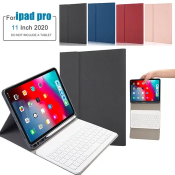 

Keyboard Case for iPad Pro 11 inch 2020/2018 Support for Apple Pencil Charging Detachable plastic Bluetooth keyboard caseg3
