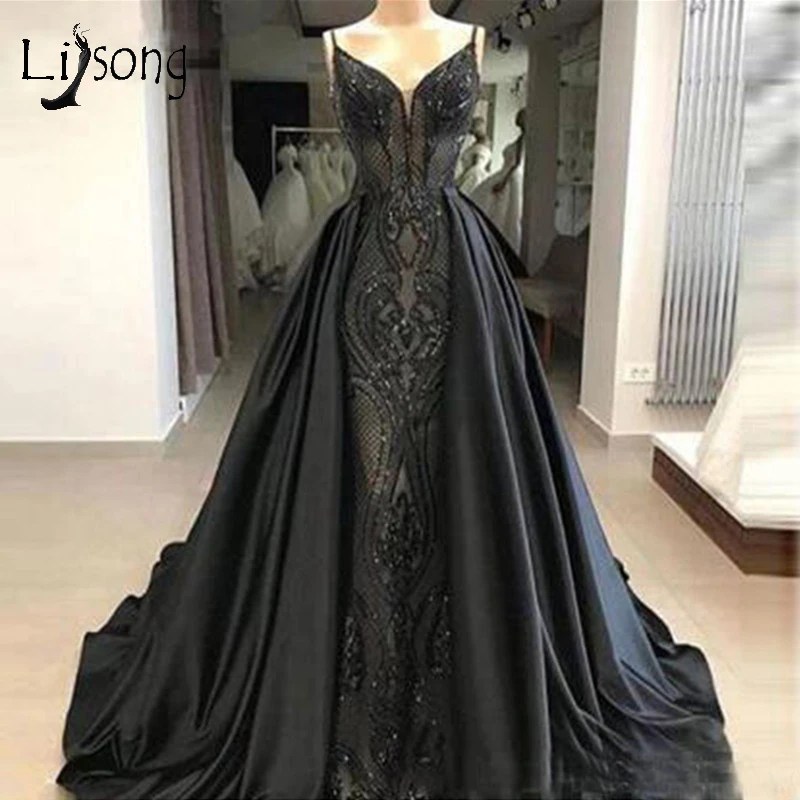 black sparkle gown