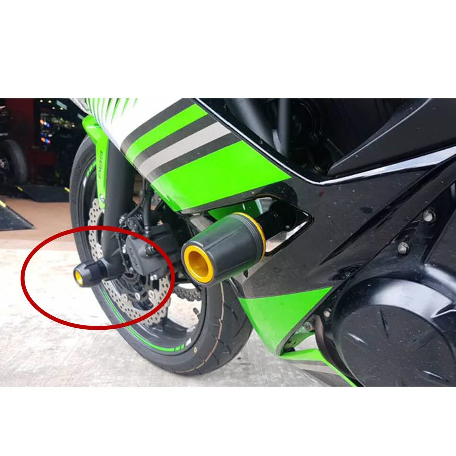 Мотоциклетная защита от Краш для Kawasaki Z900- CNC передний мост кронштейн крушение ползунки колеса защита от падения