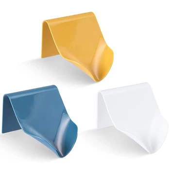 

3PCs,Holder Bar Soap Holder for Bathroom Shower Non-Slot V-Shaped Slope Better Draining Wall Mounted Multipurpose Holder