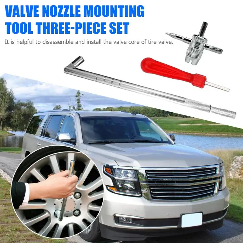 タイヤ修理タイヤのバルブコアリム金属ステムプラー 4 ウェイツール車の自転車 4 ウェイ車のトラックのタイヤバルブドライバー車 Accssory Aliexpress