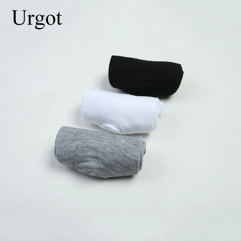 Urgot, 10 пар, мужские носки, дышащие спортивные носки, одноцветные носки-башмачки, удобные хлопковые носки по щиколотку, мужские, белые, черные, Calcetines