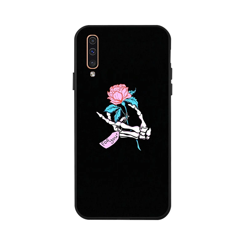 3D DIY Painted Case For Samsung A50 Case Silicon Black Case For Samsung Galaxy A40 A70 A60 A30 A10 A20 A20e A2 Core Cover Fundas - Цвет: X080