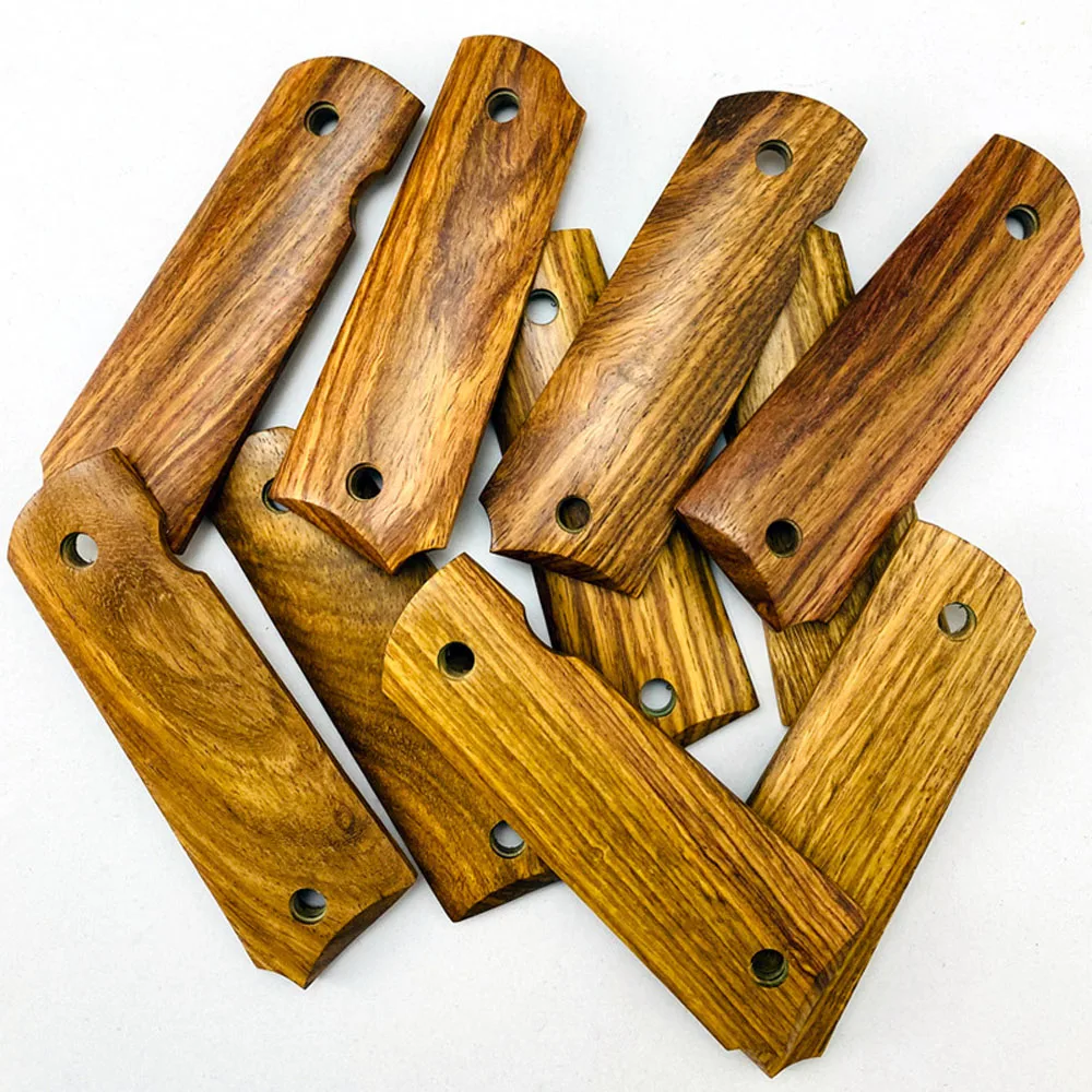 

Tactical 1911 Grips 2 piece High Quality Wood Grips Protective Pad Handguard Patch Knife Grip Shibuki Hunting Accessories