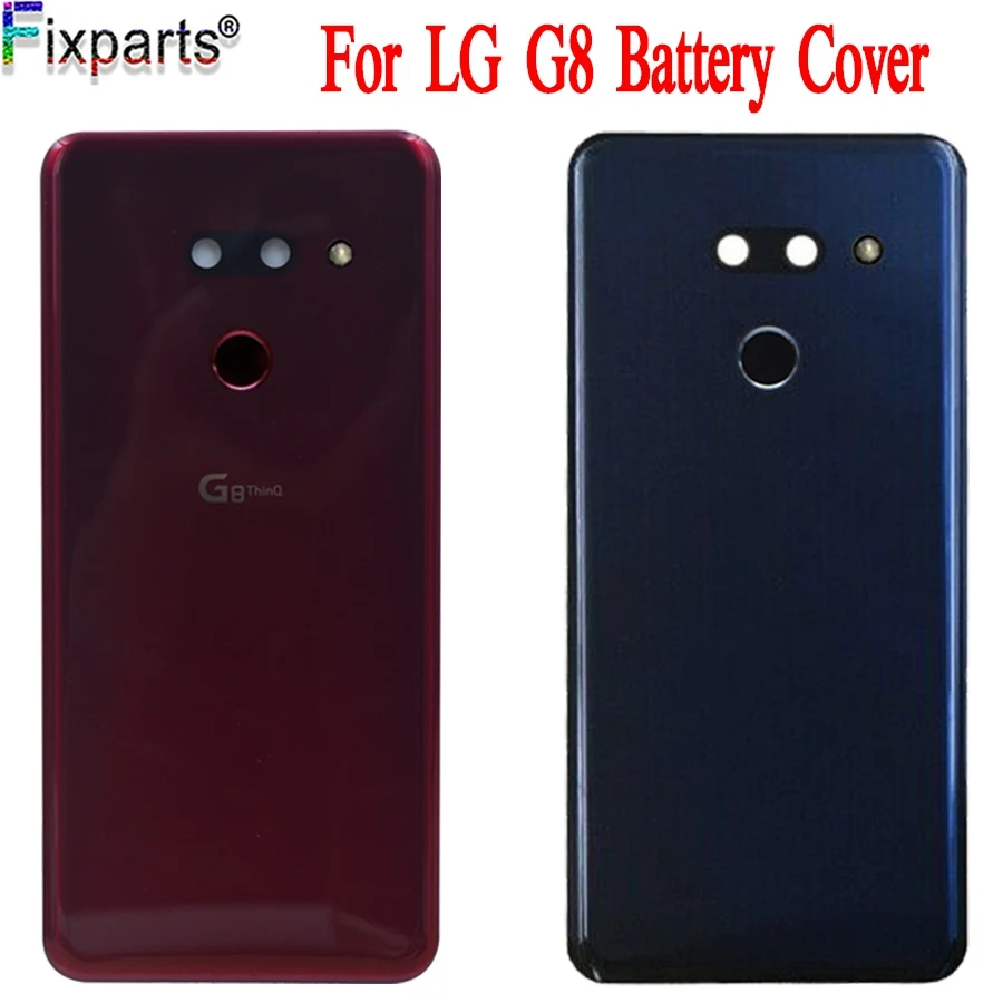 Для LG G8 ThinQ Батарея крышка дверца батарейного G820 G820N G820QM7 сзади Корпус задний Чехол с защитой от отпечатков пальцев Запасная часть