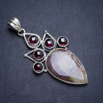 

Natural Jasper Handmade Unique 925 Sterling Silver Pendant 2.25" Y5107