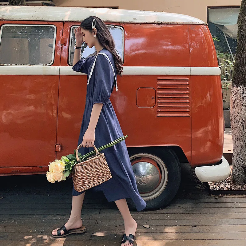 

2019 Online Celebrity Fashion France Non-mainstream Xian Qi Dress High-End Glorious Summer Elegant Long Skirts Immortal Fashiona