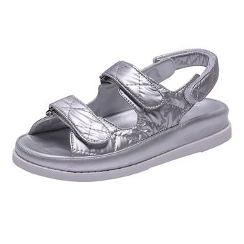 

Summer Women Sandals Girls Beach Sandals Ladies Round Toe Platform Flats Woman Black Casual Shoes Female Mesh Brand Sandals New